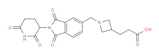 3-(1-((2-(2,6-dioxopiperidin-3-yl)-1,3-dioxoisoindolin-5-yl)methyl)azetidin-3-yl)propanoic acid