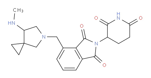 2-(2,6-dioxopiperidin-3-yl)-4-((7-(methylamino)-5-azaspiro[2.4]heptan-5-yl)methyl)isoindoline-1,3-dione
