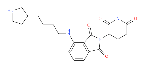 2-(2,6-dioxopiperidin-3-yl)-4-((4-(pyrrolidin-3-yl)butyl)amino)isoindoline-1,3-dione