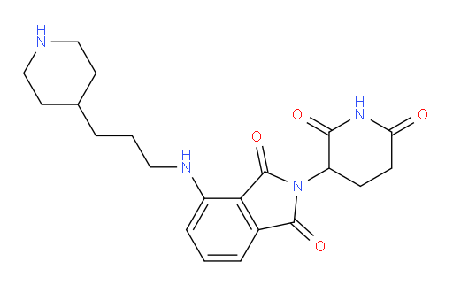 2-(2,6-dioxopiperidin-3-yl)-4-((3-(piperidin-4-yl)propyl)amino)isoindoline-1,3-dione