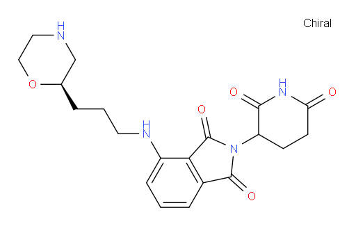 2-(2,6-dioxopiperidin-3-yl)-4-((3-((R)-morpholin-2-yl)propyl)amino)isoindoline-1,3-dione