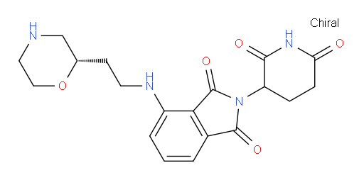 2-(2,6-dioxopiperidin-3-yl)-4-((2-((S)-morpholin-2-yl)ethyl)amino)isoindoline-1,3-dione