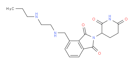 2-(2,6-dioxopiperidin-3-yl)-4-(((2-(propylamino)ethyl)amino)methyl)isoindoline-1,3-dione
