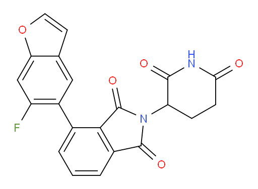 2-(2,6-dioxopiperidin-3-yl)-4-(6-fluorobenzofuran-5-yl)isoindoline-1,3-dione
