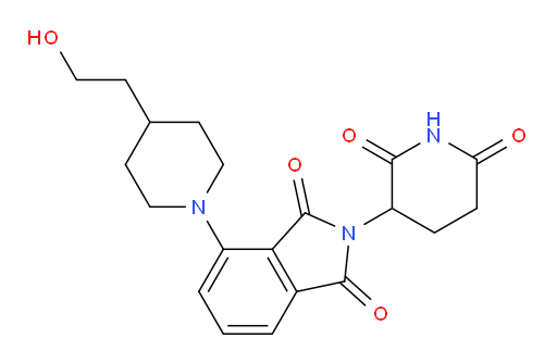 2-(2,6-dioxopiperidin-3-yl)-4-(4-(2-hydroxyethyl)piperidin-1-yl)isoindoline-1,3-dione