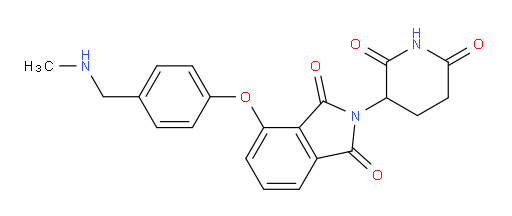 2-(2,6-dioxopiperidin-3-yl)-4-(4-((methylamino)methyl)phenoxy)isoindoline-1,3-dione