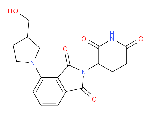 2-(2,6-dioxopiperidin-3-yl)-4-(3-(hydroxymethyl)pyrrolidin-1-yl)isoindoline-1,3-dione