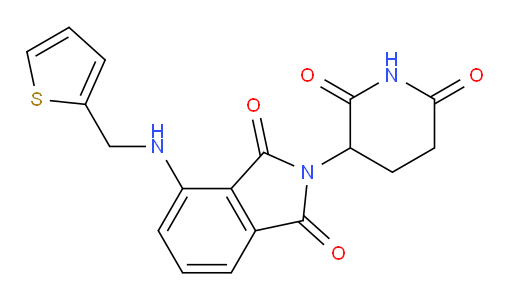 2-(2,6-dioxopiperidin-3-yl)-4-((thiophen-2-ylmethyl)amino)isoindoline-1,3-dione
