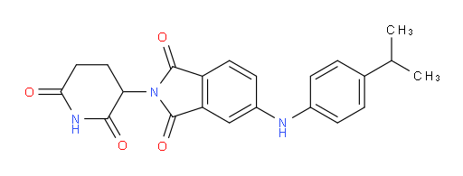2-(2,6-dioxopiperidin-3-yl)-5-((4-isopropylphenyl)amino)isoindoline-1,3-dione