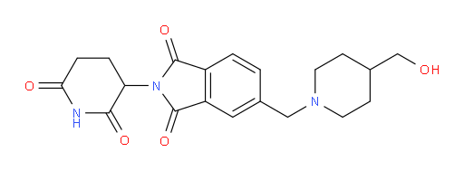 2-(2,6-dioxopiperidin-3-yl)-5-((4-(hydroxymethyl)piperidin-1-yl)methyl)isoindoline-1,3-dione