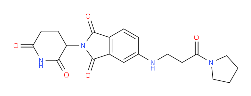 2-(2,6-dioxopiperidin-3-yl)-5-((3-oxo-3-(pyrrolidin-1-yl)propyl)amino)isoindoline-1,3-dione