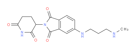 2-(2,6-dioxopiperidin-3-yl)-5-((3-(methylamino)propyl)amino)isoindoline-1,3-dione