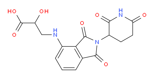 3-((2-(2,6-dioxopiperidin-3-yl)-1,3-dioxoisoindolin-4-yl)amino)-2-hydroxypropanoic acid