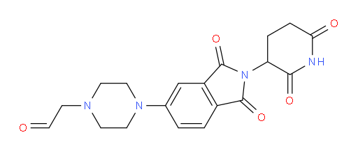 2-(4-(2-(2,6-dioxopiperidin-3-yl)-1,3-dioxoisoindolin-5-yl)piperazin-1-yl)acetaldehyde