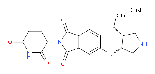 2-(2,6-dioxopiperidin-3-yl)-5-(((3R,4R)-4-ethylpyrrolidin-3-yl)amino)isoindoline-1,3-dione