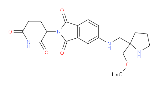 2-(2,6-dioxopiperidin-3-yl)-5-(((2-(methoxymethyl)pyrrolidin-2-yl)methyl)amino)isoindoline-1,3-dione
