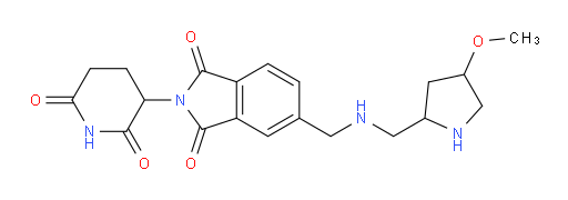 2-(2,6-dioxopiperidin-3-yl)-5-((((4-methoxypyrrolidin-2-yl)methyl)amino)methyl)isoindoline-1,3-dione