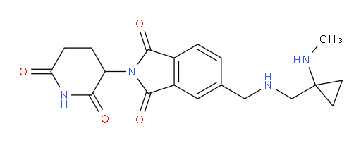 2-(2,6-dioxopiperidin-3-yl)-5-((((1-(methylamino)cyclopropyl)methyl)amino)methyl)isoindoline-1,3-dione