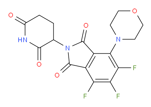 2-(2,6-dioxopiperidin-3-yl)-4,5,6-trifluoro-7-morpholinoisoindoline-1,3-dione