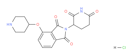 2-(2,6-dioxopiperidin-3-yl)-4-(piperidin-4-yloxy)isoindoline-1,3-dione hydrochloride