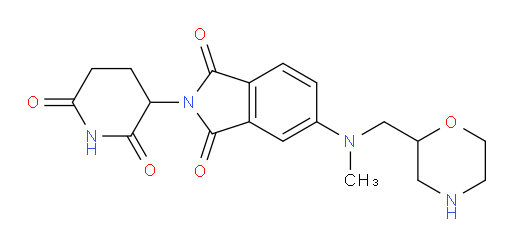 2-(2,6-dioxopiperidin-3-yl)-5-(methyl(morpholin-2-ylmethyl)amino)isoindoline-1,3-dione