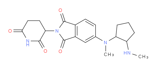 2-(2,6-dioxopiperidin-3-yl)-5-(methyl(2-(methylamino)cyclopentyl)amino)isoindoline-1,3-dione