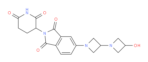 2-(2,6-dioxopiperidin-3-yl)-5-(3-hydroxy-[1,3'-biazetidin]-1'-yl)isoindoline-1,3-dione