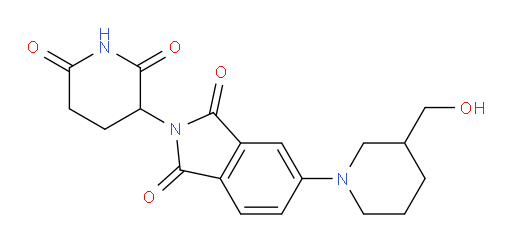 2-(2,6-dioxopiperidin-3-yl)-5-(3-(hydroxymethyl)piperidin-1-yl)isoindoline-1,3-dione
