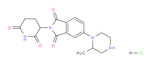 2-(2,6-dioxopiperidin-3-yl)-5-(2-methylpiperazin-1-yl)isoindoline-1,3-dione hydrochloride