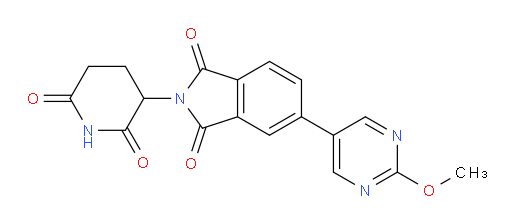 2-(2,6-dioxopiperidin-3-yl)-5-(2-methoxypyrimidin-5-yl)isoindoline-1,3-dione