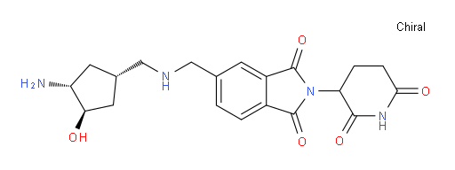 5-(((((1S,3R,4R)-3-amino-4-hydroxycyclopentyl)methyl)amino)methyl)-2-(2,6-dioxopiperidin-3-yl)isoindoline-1,3-dione