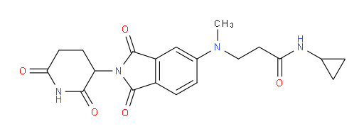 N-cyclopropyl-3-((2-(2,6-dioxopiperidin-3-yl)-1,3-dioxoisoindolin-5-yl)(methyl)amino)propanamide