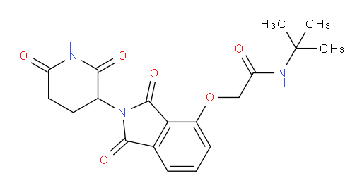 N-(tert-butyl)-2-((2-(2,6-dioxopiperidin-3-yl)-1,3-dioxoisoindolin-4-yl)oxy)acetamide
