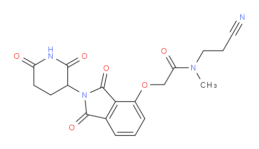 N-(2-cyanoethyl)-2-((2-(2,6-dioxopiperidin-3-yl)-1,3-dioxoisoindolin-4-yl)oxy)-N-methylacetamide