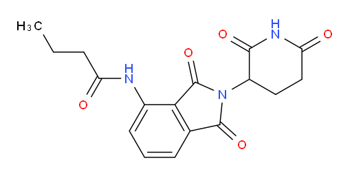 N-(2-(2,6-dioxopiperidin-3-yl)-1,3-dioxoisoindolin-4-yl)butyramide