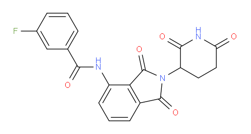 N-(2-(2,6-dioxopiperidin-3-yl)-1,3-dioxoisoindolin-4-yl)-3-fluorobenzamide