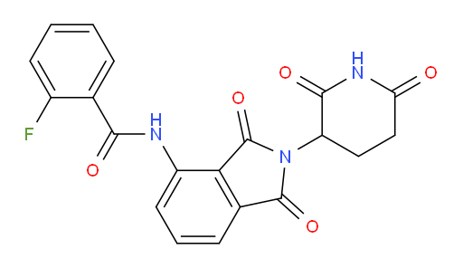N-(2-(2,6-dioxopiperidin-3-yl)-1,3-dioxoisoindolin-4-yl)-2-fluorobenzamide