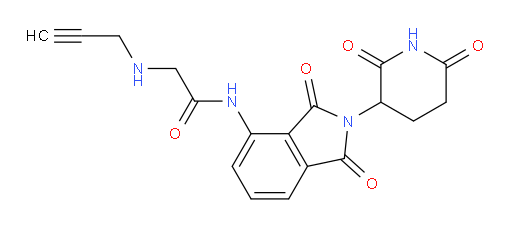 N-(2-(2,6-dioxopiperidin-3-yl)-1,3-dioxoisoindolin-4-yl)-2-(prop-2-yn-1-ylamino)acetamide