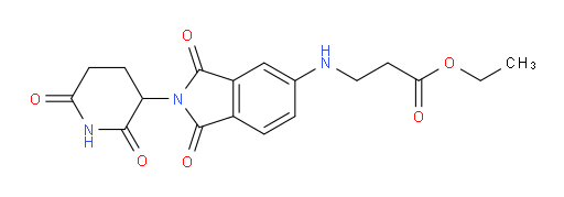 ethyl 3-((2-(2,6-dioxopiperidin-3-yl)-1,3-dioxoisoindolin-5-yl)amino)propanoate