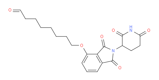 8-((2-(2,6-dioxopiperidin-3-yl)-1,3-dioxoisoindolin-4-yl)oxy)octanal