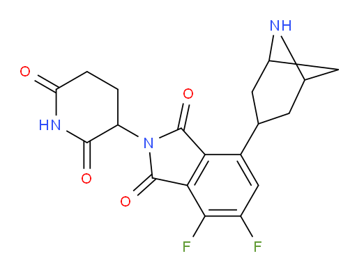 7-(6-azabicyclo[3.1.1]heptan-3-yl)-2-(2,6-dioxopiperidin-3-yl)-4,5-difluoroisoindoline-1,3-dione