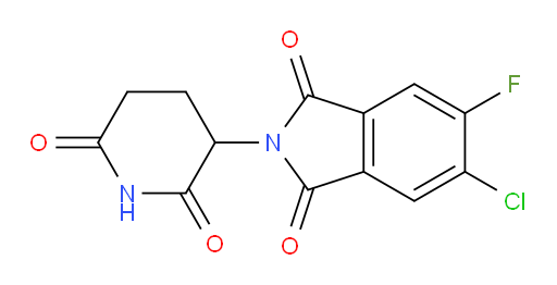5-chloro-2-(2,6-dioxopiperidin-3-yl)-6-fluoroisoindoline-1,3-dione