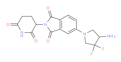5-(4-amino-3,3-difluoropyrrolidin-1-yl)-2-(2,6-dioxopiperidin-3-yl)isoindoline-1,3-dione