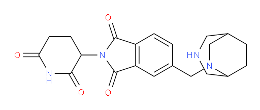 5-(3,6-diazabicyclo[3.2.2]nonan-6-ylmethyl)-2-(2,6-dioxopiperidin-3-yl)isoindoline-1,3-dione
