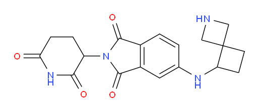5-(2-azaspiro[3.3]heptan-5-ylamino)-2-(2,6-dioxopiperidin-3-yl)isoindoline-1,3-dione