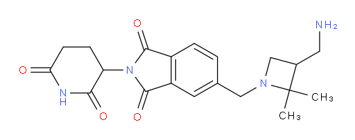 5-((3-(aminomethyl)-2,2-dimethylazetidin-1-yl)methyl)-2-(2,6-dioxopiperidin-3-yl)isoindoline-1,3-dione