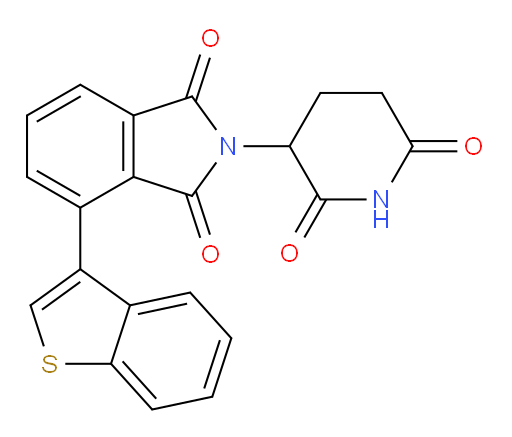 4-(benzo[b]thiophen-3-yl)-2-(2,6-dioxopiperidin-3-yl)isoindoline-1,3-dione