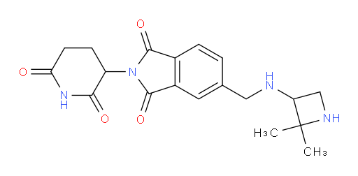5-(((2,2-dimethylazetidin-3-yl)amino)methyl)-2-(2,6-dioxopiperidin-3-yl)isoindoline-1,3-dione