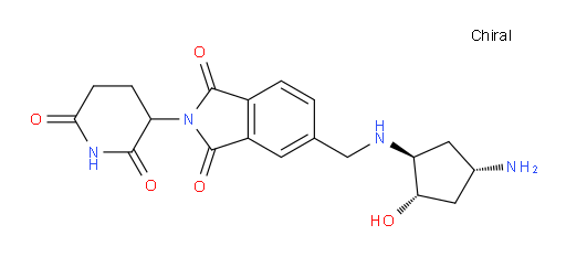 5-((((1S,2S,4S)-4-amino-2-hydroxycyclopentyl)amino)methyl)-2-(2,6-dioxopiperidin-3-yl)isoindoline-1,3-dione