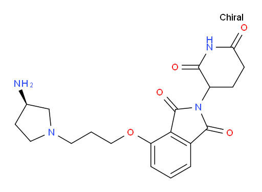 4-(3-((R)-3-aminopyrrolidin-1-yl)propoxy)-2-(2,6-dioxopiperidin-3-yl)isoindoline-1,3-dione
